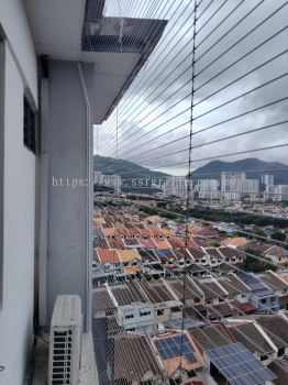 Invisible Safety Grille for Pigeon Prevention @ [Vistaria Condo Penang] | Lifetime Warranty | SSR Malaysia