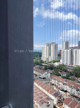 Invisible Safety Grille for Pigeon Prevention @ [SkyView Residence Penang] | Lifetime Warranty | SSR Malaysia