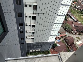 Invisible Safety Grille for Pigeon Prevention @ [SkyView Residence Penang] | Lifetime Warranty | SSR Malaysia