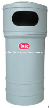 IMEC PE 100 - H  Round Standing Bin c/w PE Inner Liner & Flat Ashtray