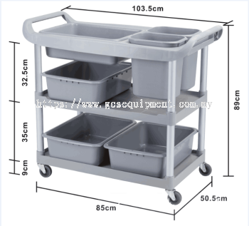 HB KUT-8186 Kitchen Utility Trolley Cart