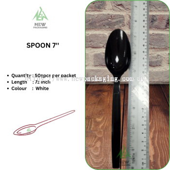 Spoon 7"  Black