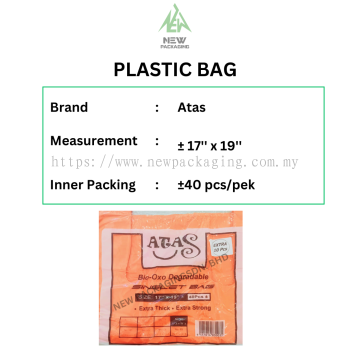 Singlet Plastic Bag #40 17'' X 19''