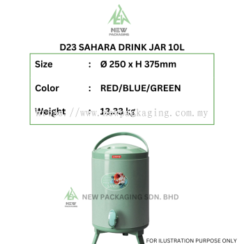 D23 SAHARA DRINK JAR 10L