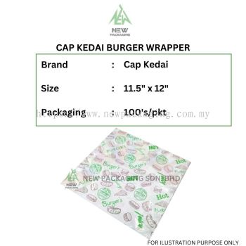 CAP KEDAI BURGER WRAPPER