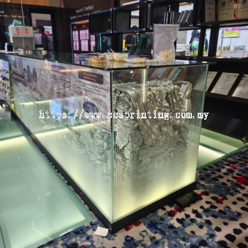 Gradient Dot Frosted Glass Sticker Printing Installation Sabah Kota Kinabalu Privacy Film CCS