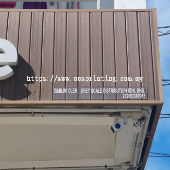 Dimiliki Oleh Business Signboard Compliance Sabah | SSM Registration Name Number Vinyl Sticker Acrylic Sign Kota Kinabalu