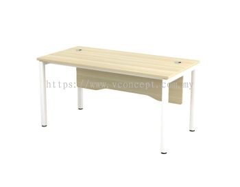 U leg-SWT157 4 Feet Rectangular Shape Office Table with U Metal Leg - Home & Office System 