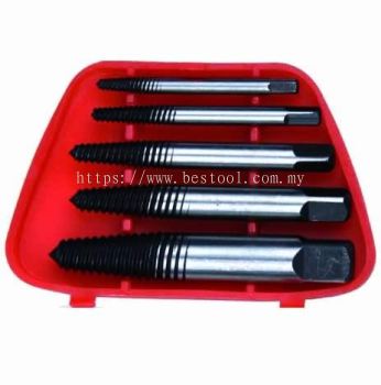 5Pc High Torque Screw Extractor Set-No.1-No.5