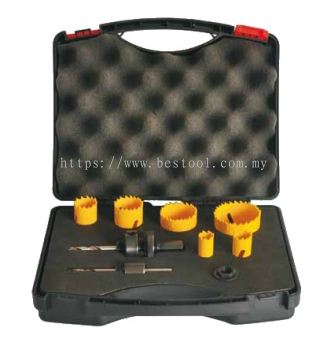 9Pc Bi-metal Holesaw Kit