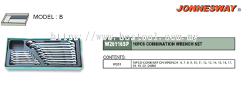 16PCS COMBINATION WRENCH SET P/N: W26116SP