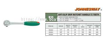 ANTI-SLIP GRIP RATCHET HANDLE 72 - TEETH P/N: R35