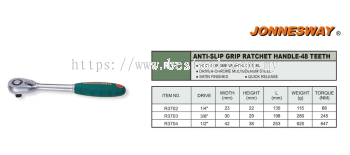 ANTI-SLIP GRIP RATCHET HANDLE 48 - TEETH P/N: R37