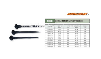 DOUBLE SOCKET RATCHET WRENCH P/N: R23B