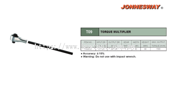 1:9 TORQUE MULTIPLIER MAXTORQUE 1500 NM P/N: T094602