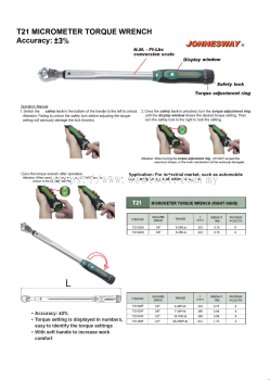 MICROMETER TORQUE WRENCH SERIES T21