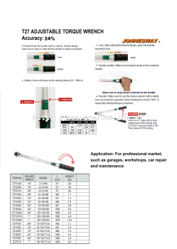 ADJUSTABLE TORQUE WRENCH SERIES T27