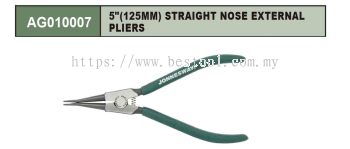 5''(125MM) STRAIGHT NOSE EXTERNAL PLIER P/N: AG010007 