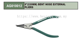 9''(230MM) BENT NOSE EXTERNAL PLIER P/N: AG010012