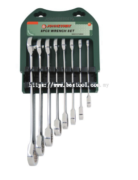 8PCS  72 TEETH RATCHETING COMBINATION WRENCH SET(SAE) P/N: W45208S 