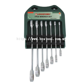 7PCS  72 TEETH RATCHETING COMBINATION WRENCH SET(MM) P/N: W45107S 