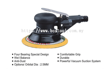 6'' SELF GENERATED VACUUM RADOM ORBITAL AIR SANDER P/N: JAS-6534-6HE