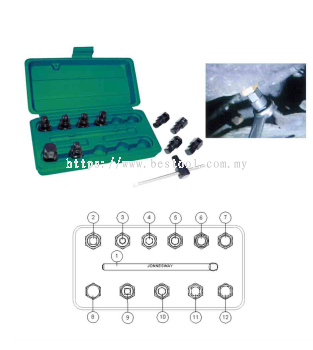 12PCS DRAIN PLUG KEY SET P/N: AI030002