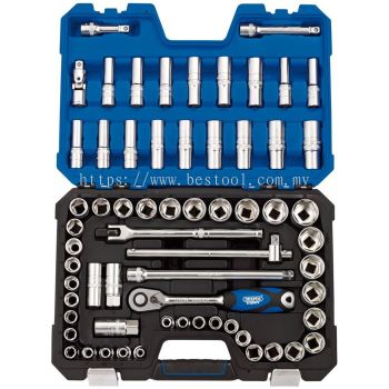 16465 - MM/AF Combined Socket Set, 1/2" Sq. Dr. (63 Piece) 