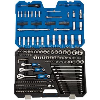 16462 - Metric Socket Set, 1/4", 3/8" and 1/2" Sq. Dr. (214 Piece)