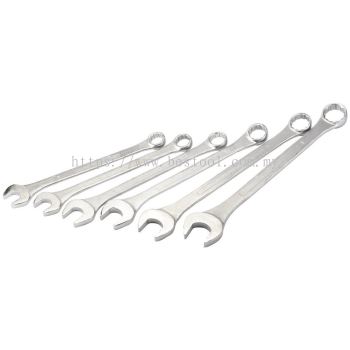 31167 - Heavy Duty Long Pattern Metric Combination Spanner Set (6 Piece)