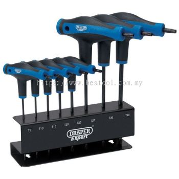 33872 - Draper Expert TX-STAR Soft Grip Metric T-Handle Key Set (8 Piece)