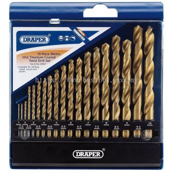 24907 - Metric HSS Titanium Coated Drill Set (19 Piece)