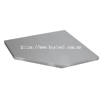 33203 - BUNKER Modular Stainless Steel Worktop for Corner Cabinet, 865mm