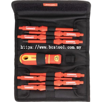 KEN5725870K - INSULATED INTERCHANGEABLESCREWDRIVER SET 10-PCE