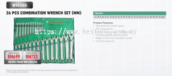 26PCS COMBINATION WRENCH SET (MM) W26126S