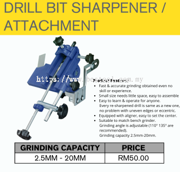 DRILL BIT SHARPENER / ATTACHMENT