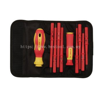 05721 - XP1000庐 VDE Interchangeable Blade Screwdriver Set (10 Piece)