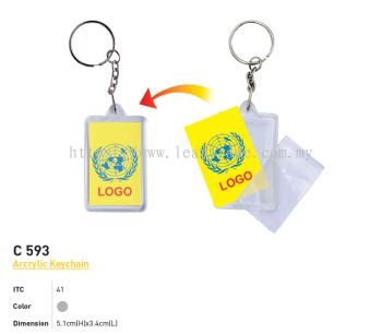 C 593 Acrylic Keychain