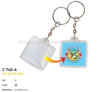 C 740-A Acrylic Keychain