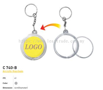 C 740-B Acrylic Keychain