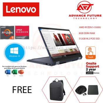 Lenovo Yoga 6 13ALC6 82ND003LMJ 13.3'' FHD Touch Laptop Abyss Blue ( Ryzen 5 5500U, 8GB, 512GB SSD, ATI, W10, HS )