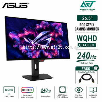 Asus ROG Strix OLED XG27AQDMES 26.5'' WQHD QD-OLED 240Hz Gaming Monitor ( 2x HDMI, DP, Audio, 3 Years Warranty )