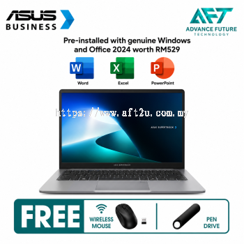Asus ExpertBook P1 P1403CVA-S62002WS 14" FHD Laptop Misty Grey ( Intel Core 5 210H, 16GB, 512GB SSD, Intel, W11, H&S 2024&M365 )