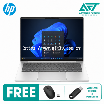 HP EliteBook 8 G1i D87V7AT 14" WUXGA Business Laptop Silver ( Intel Core Ultra 7 266V, 16GB, 512GB SSD, Intel, W11Pro )