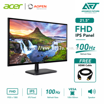 Acer AOPEN 22CL1QE3 21.5" FHD IPS 100Hz Flat Monitor ( Speaker, HDMI, VGA, 3 Years Warranty )