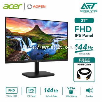 Acer AOPEN 27CL1P6 27" FHD IPS 144Hz Flat Monitor ( Speaker, HDMI, VGA, 3 Years Warranty )