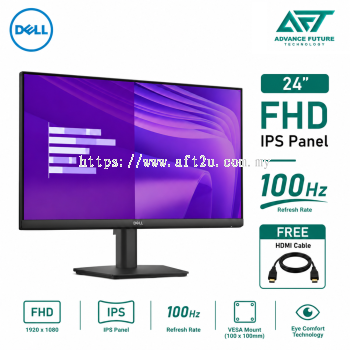 Dell Pro 24 E2425HM 24" FHD IPS 100Hz Flat Monitor ( HDMI, DP, VGA, 3 Years Warranty )