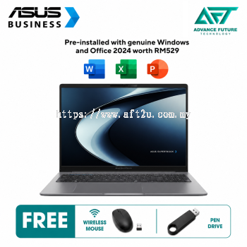 Asus ExpertBook P3 PM3606CHAP-MB0164WS 16" WUXGA Laptop Misty Grey ( AMD Ryzen 7 8840HS, 16GB, 512GB SSD, ATI, W11, H&S 2024&M365 )