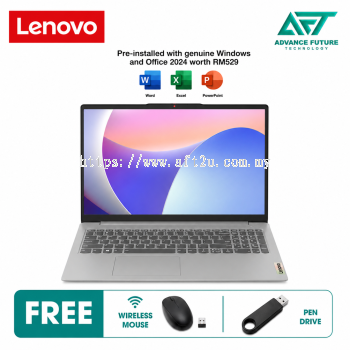 Lenovo IdeaPad Slim 3 15AMN8 82XQ01P3MJ 15.6" FHD Laptop Arctic Grey ( AMD Ryzen 3 30, 8GB, 512GB SSD, ATI, W11, H&S 2024&M365 )