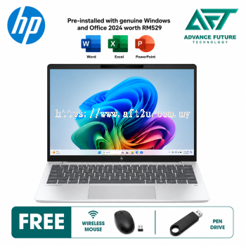 HP OmniBook 7 Aero 13-bg1104AU 13.3'' 2K AI Laptop Glacier Silver ( AMD Ryzen AI 5 340 ,16GB, 512GB SSD, ATI, W11, H&S 2024&M365 )
